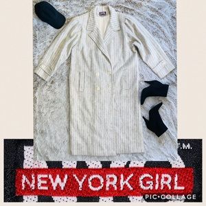 🦋Vintage New York Girl Long Wool Jacket